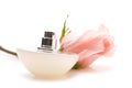 Perfumes with roses Royalty Free Stock Photo