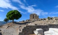 Pergamon Ancient City Ruins in Bergama, Turkey Royalty Free Stock Photo