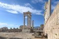 Pergamon Ancient City Ruins in Bergama, Turkey Royalty Free Stock Photo