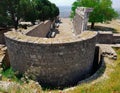 Pergamum Pergamon Ancient City in Bergama, Izmir, Turkey. Old ruin