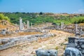 Perge, Colonnaded street and ruins of private houses on the sides. Greek colony from 7th century BC