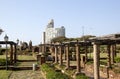 Pergola Covering Walkway Through Sunken Gardens Royalty Free Stock Photo