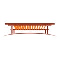 Pergola icon illustration Royalty Free Stock Photo