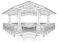 Pergola Vector 03