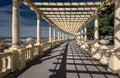 Pergolas on the ocean in Porto. Portugal