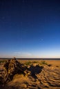 Pergone beach at night