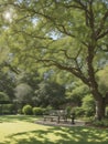 Perhaps there's a quaint bench strategically placed.