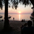 Perhentian island view sunset life Royalty Free Stock Photo
