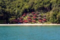 Red houses Malaysia Royalty Free Stock Photo