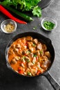 Peri-peri chicken livers Royalty Free Stock Photo