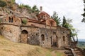 Peribleptos Monastery, ruins of abandoned ancient city Mystras, Peloponnese, Greece Royalty Free Stock Photo