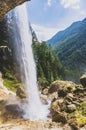 The Pericnik slap or Pericnik Fall is located in Triglav National Park, Slovenia. It is a big waterfall that falls from the cascad