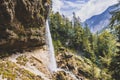 The Pericnik slap or Pericnik Fall is located in Triglav National Park, Slovenia. It is a big waterfall that falls from the cascad