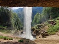 Pericnik waterfall, Slovenia. Pericnik waterfall in Logar valley in Slovenia Royalty Free Stock Photo