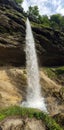 Pericnik waterfall, Slovenia. Pericnik waterfall in Logar valley in Slovenia Royalty Free Stock Photo