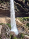 Pericnik waterfall, Slovenia. Pericnik waterfall in Logar valley in Slovenia Royalty Free Stock Photo