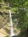 Pericnik waterfall, Slovenia. Pericnik waterfall in Logar valley in Slovenia Royalty Free Stock Photo