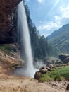 Pericnik waterfall, Slovenia. Pericnik waterfall in Logar valley in Slovenia Royalty Free Stock Photo