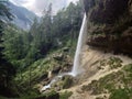 Pericnik waterfall, Slovenia. Pericnik waterfall in Logar valley in Slovenia Royalty Free Stock Photo