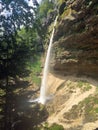 Pericnik waterfall, Slovenia. Pericnik waterfall in Logar valley in Slovenia Royalty Free Stock Photo