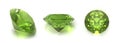 Peridot or chysolite gems