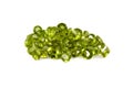 Peridot facets Royalty Free Stock Photo