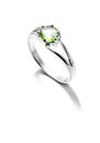 Peridot ring isolated on white baPeridot ring isolated on white background, clipping path non-shadow suitable for design,  Ring Royalty Free Stock Photo