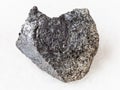 peridotite stone with phlogopite mica on white Royalty Free Stock Photo
