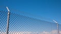 Perimeter fence Royalty Free Stock Photo