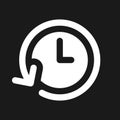 Period of time dark mode glyph ui icon