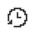 Period of time pixelated ui icon