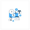 Periodic payment flat icon