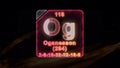 Modern Periodic Table Element Oganesson Royalty Free Stock Photo