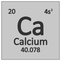 Periodic table element calcium icon