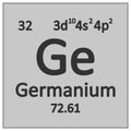 Periodic table element germanium icon Royalty Free Stock Photo