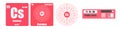 Periodic Table of element group I the alkali metals Caesium Cs