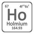 Periodic table element holmium icon. Royalty Free Stock Photo