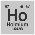 Periodic table element holmium icon Royalty Free Stock Photo