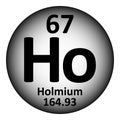 Periodic table element holmium icon Royalty Free Stock Photo