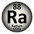 Periodic table element radium icon