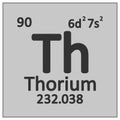 Periodic table element thorium icon Royalty Free Stock Photo