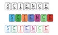 Periodic table elements - science buttons Royalty Free Stock Photo