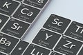 Periodic table of elements. Scientific development. Chemical symbols Royalty Free Stock Photo