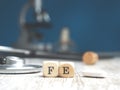 Periodic word iron on wood blocks