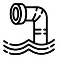 Periscope icon, outline style