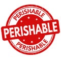 Perishable sign or stamp