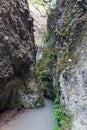 Peristeria gorge also known as the gorge with the stalactites Royalty Free Stock Photo
