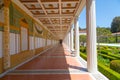 Peristyle Garden Corridor Royalty Free Stock Photo