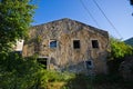 Perithia - abandoned oldest village on Corfu, Greece Royalty Free Stock Photo