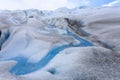 Perito Moreno glacier ice formations detail view Royalty Free Stock Photo